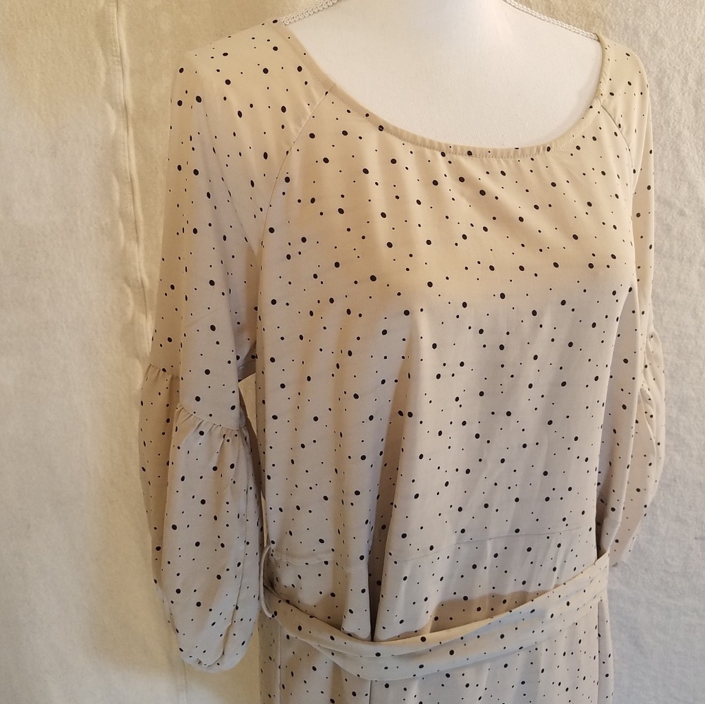 Vertigo Paris Cream Black Polka Dot Vintage Style